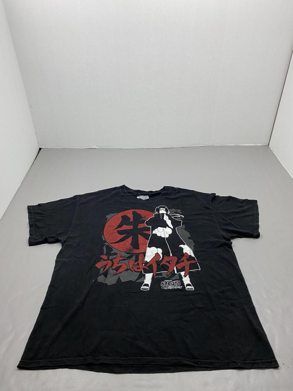 Ripple Junction Shirt Mens XL Black Itachi Uchiha Naruto Shippuden Graphic